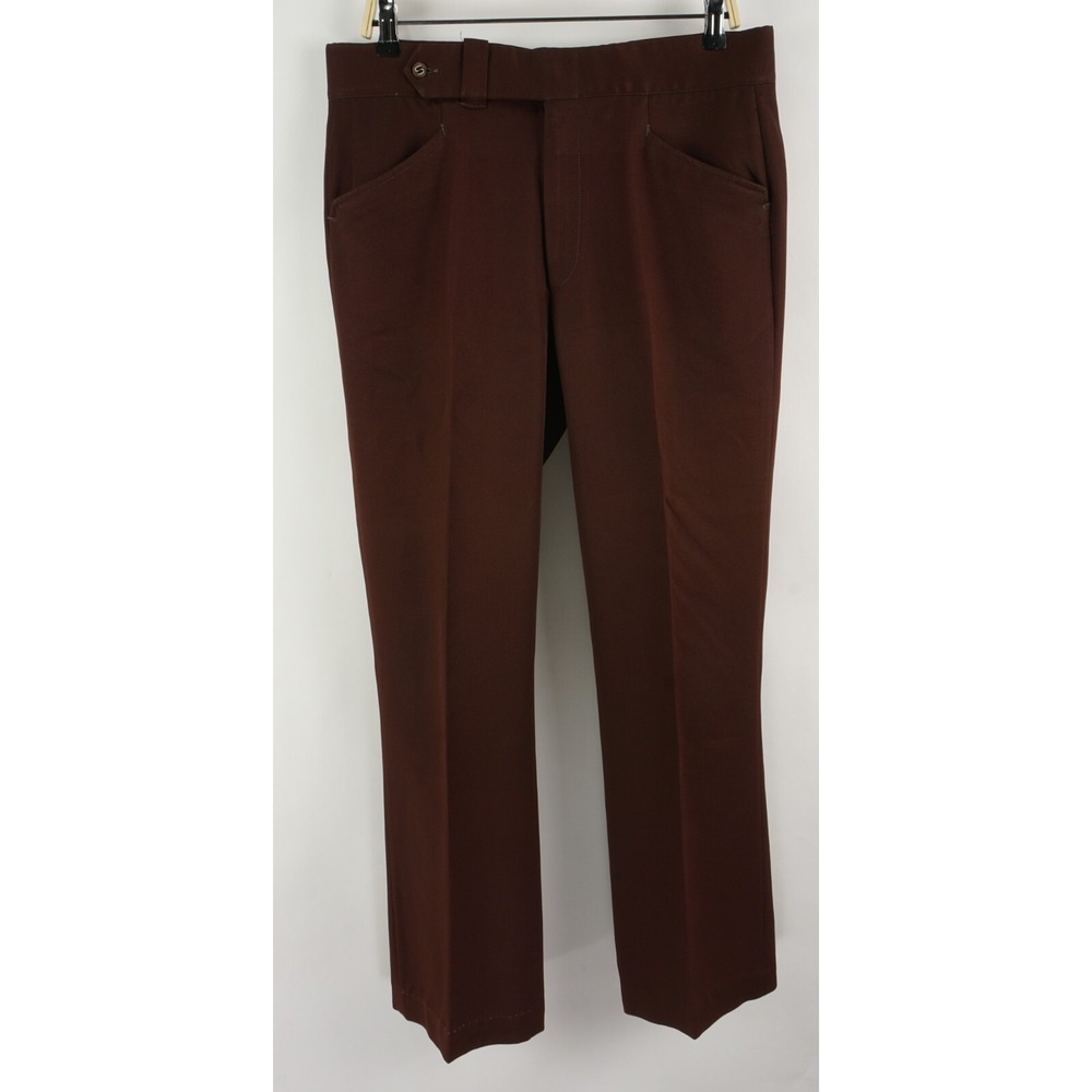 Vintage 70s Jaymar Sansabelt Leisure Disco Golf Flare Slacks Pants Mens 34 x 30